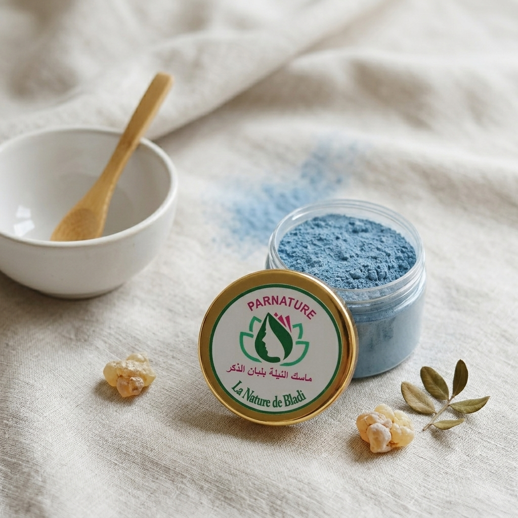 Mascarilla en polvo de nila y olíbano