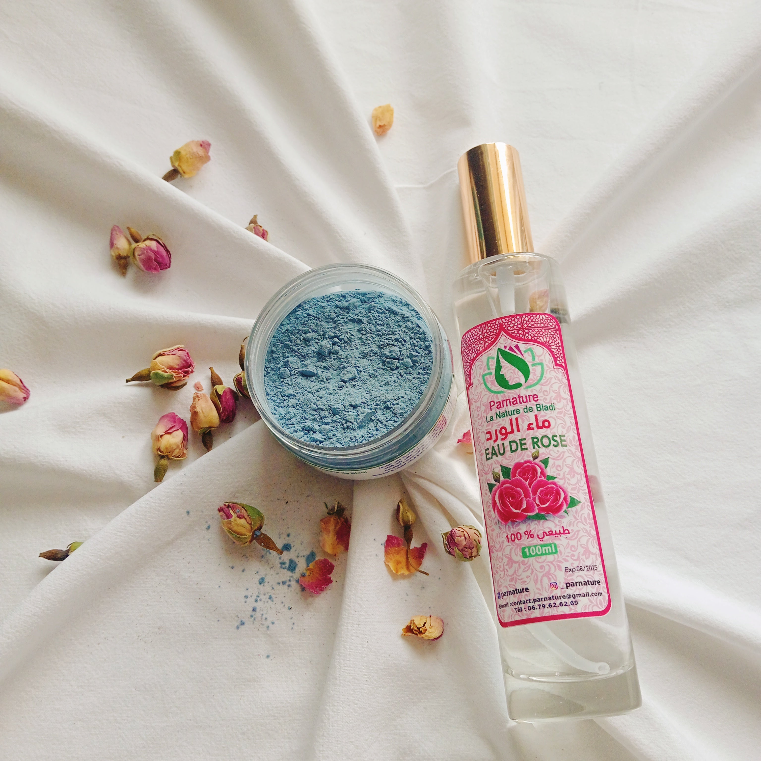 Lote de nila y rosas para el acne