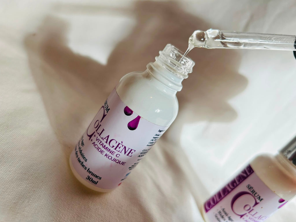 serúm antiarrugas antimanchas de colageno vitamina c y acido kogico