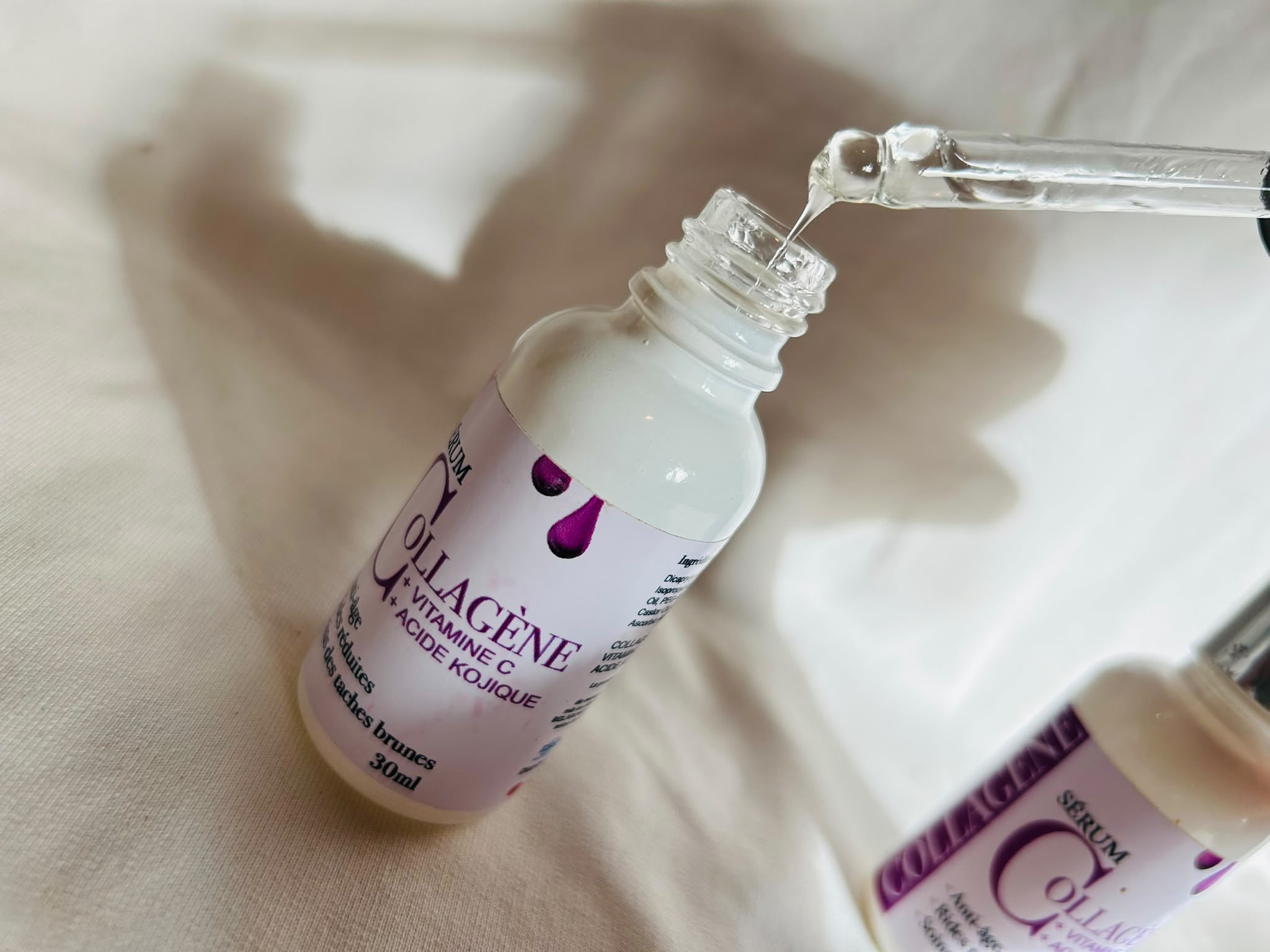 serúm antiarrugas antimanchas de colageno vitamina c y acido kogico