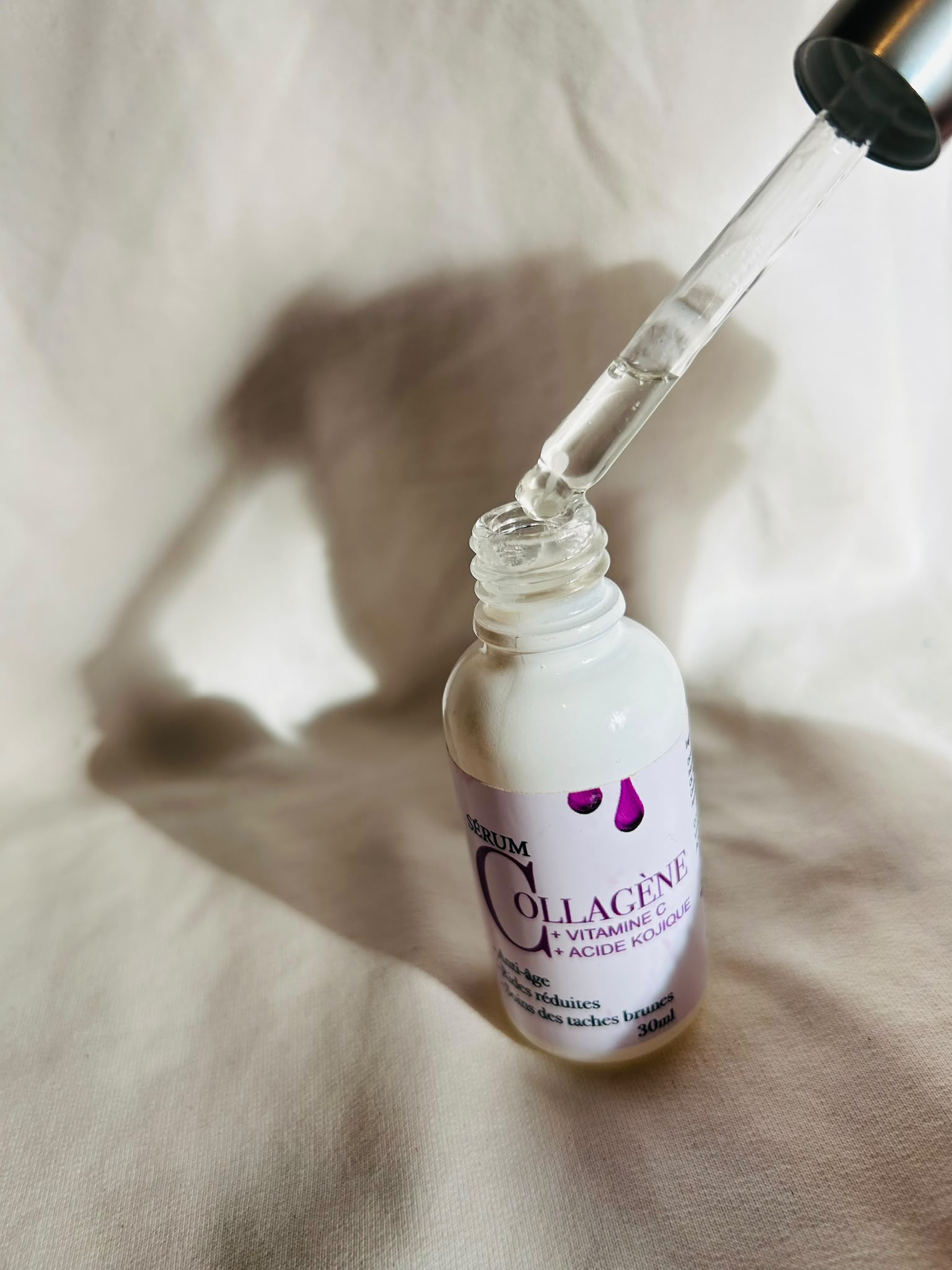serúm antiarrugas antimanchas de colageno vitamina c y acido kogico