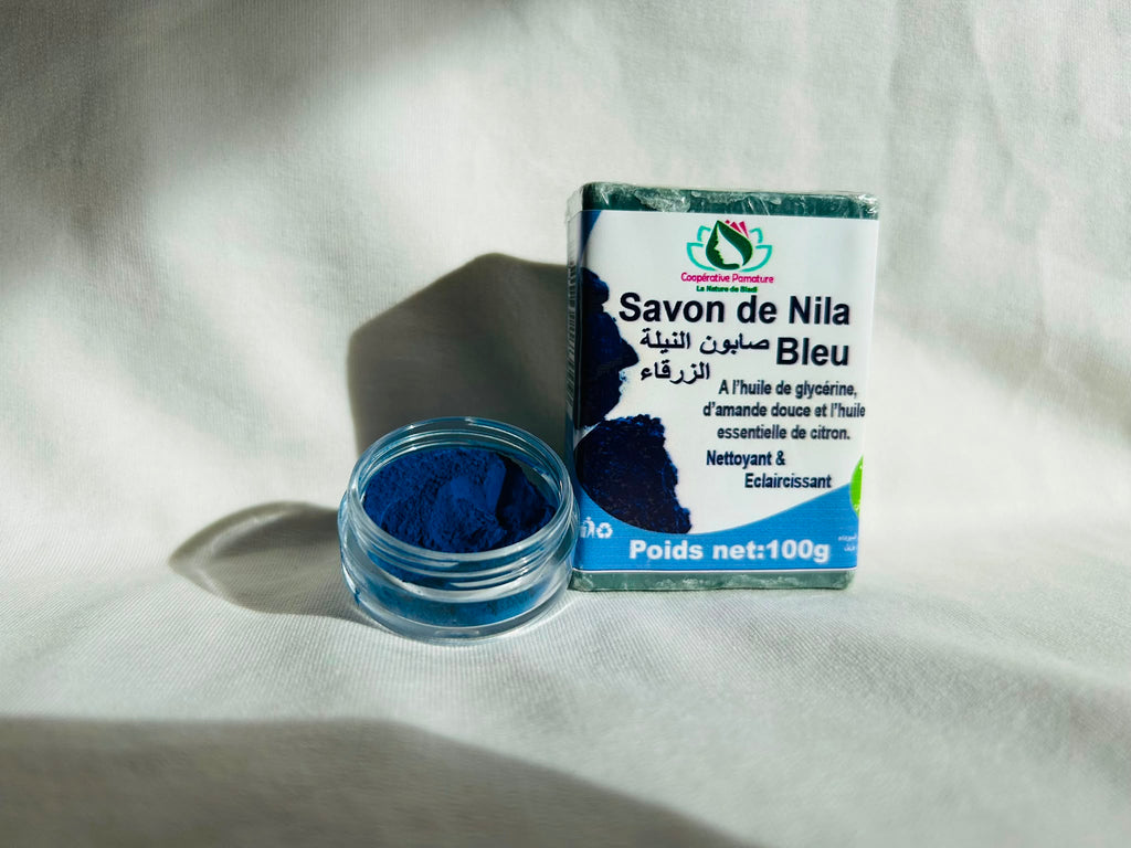 jabón de nila azul
