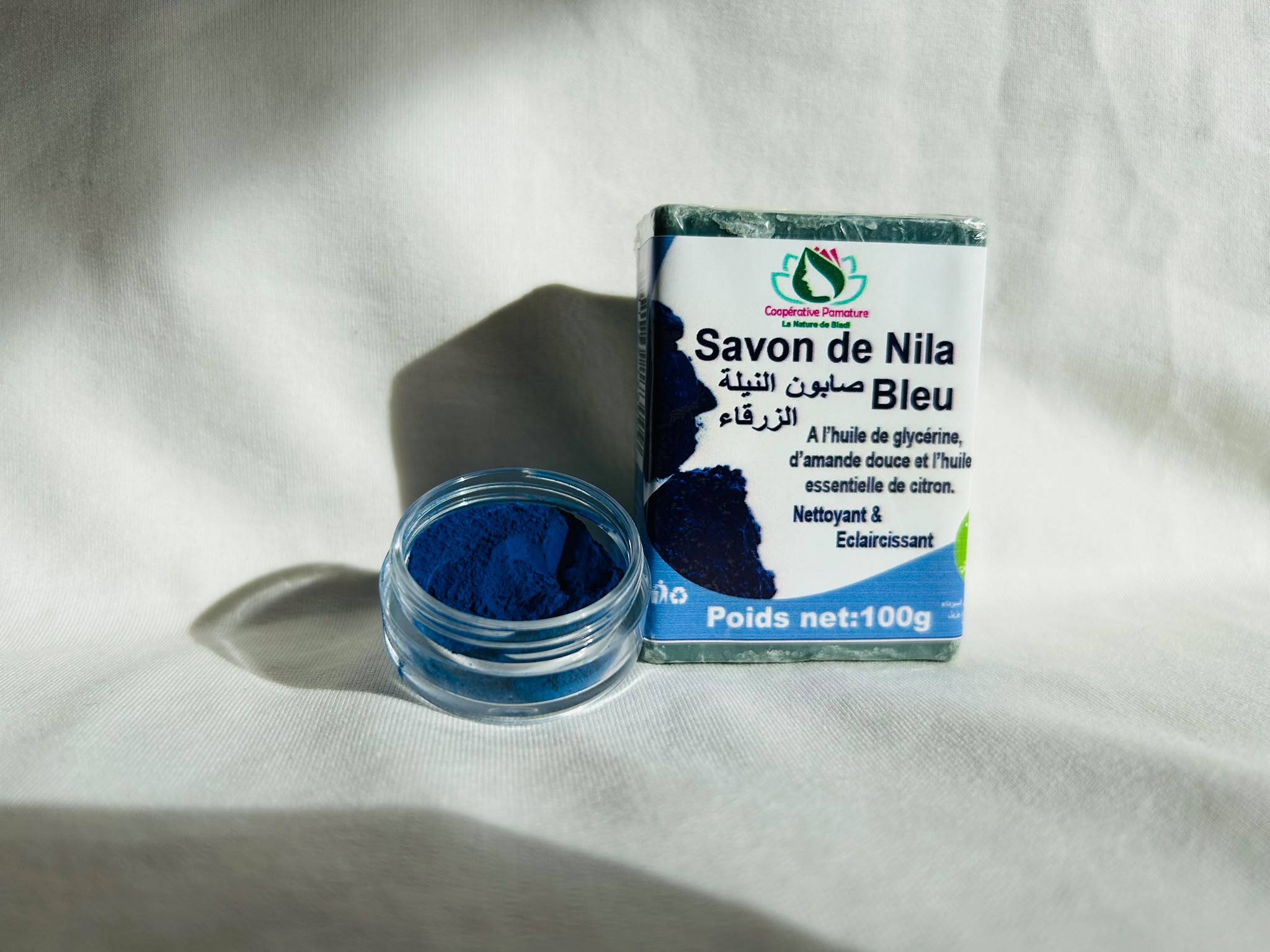 jabón de nila azul