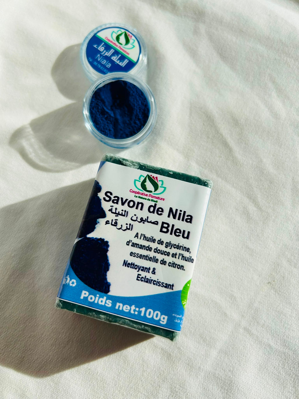 jabón de nila azul