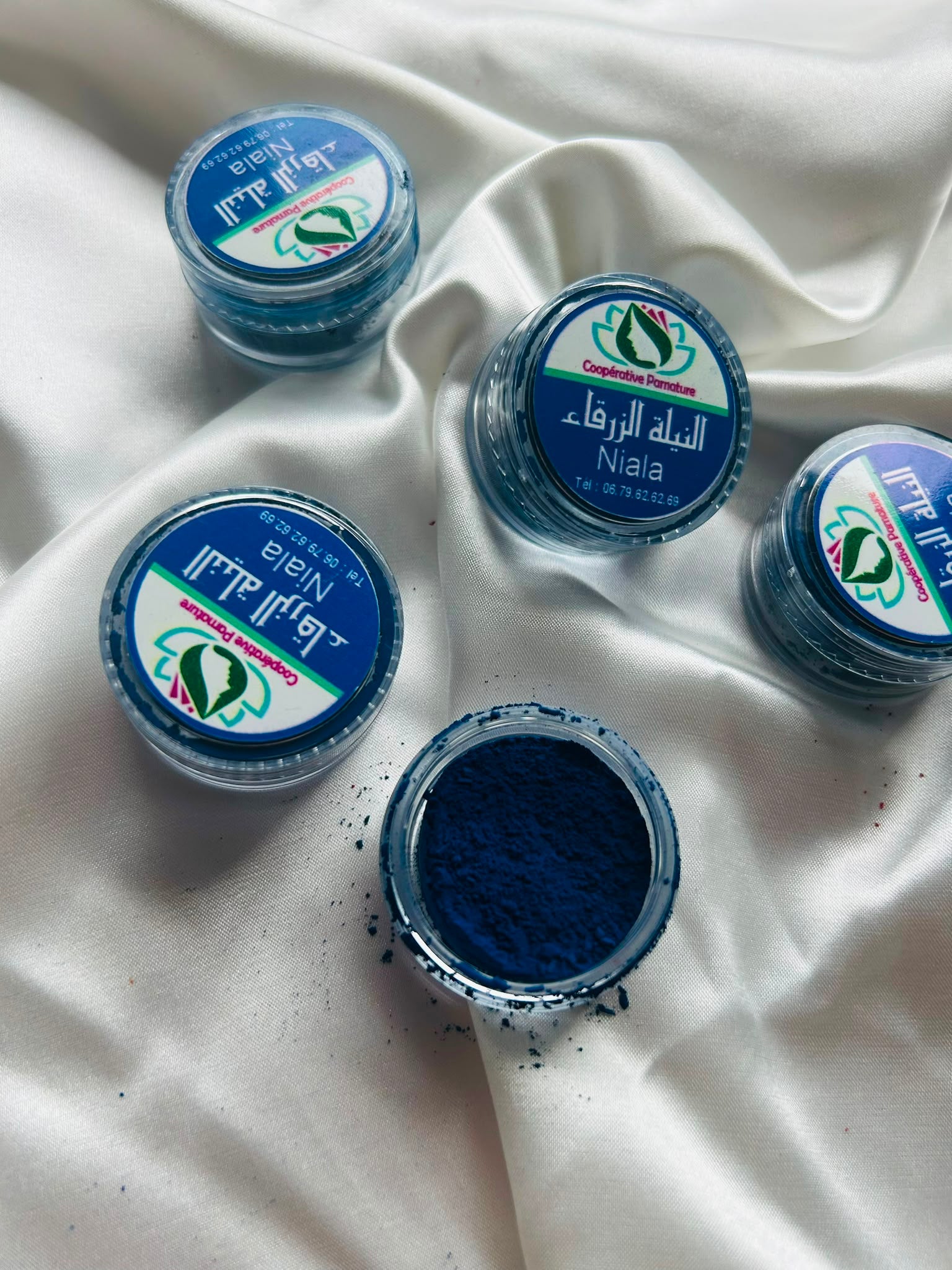 nila azul en polvo