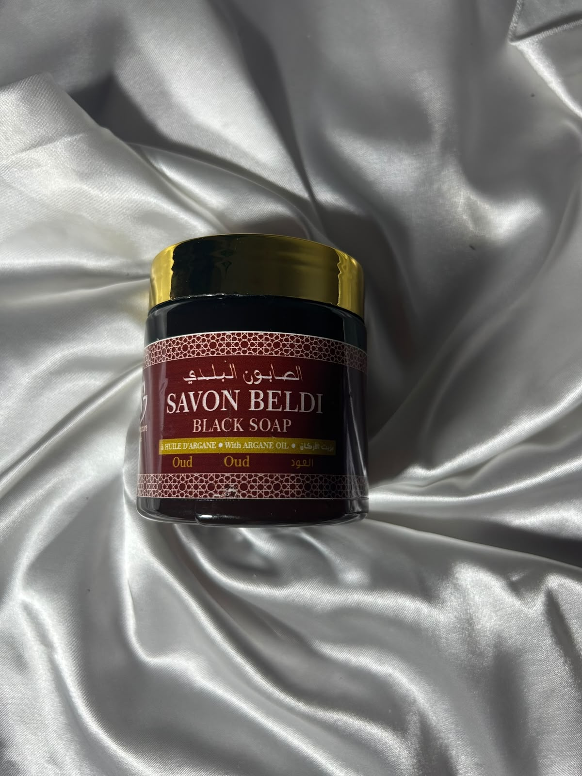 Jabón beldi de argán con rosas